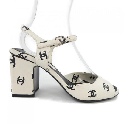 Chanel Sandals Lambskin Black