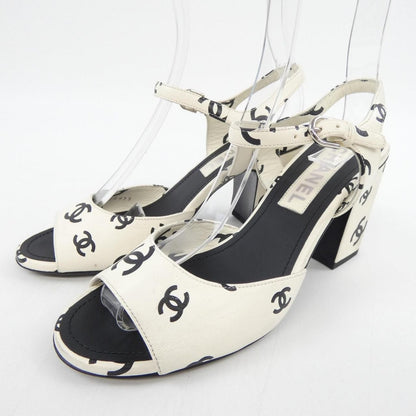 Chanel Sandals Lambskin Black — view 3