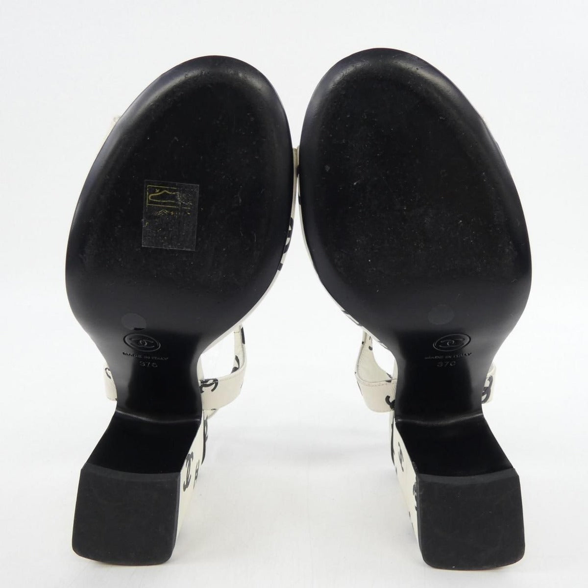 Chanel Sandals Lambskin Black — view 4