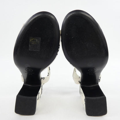 Chanel Sandals Lambskin Black — view 4