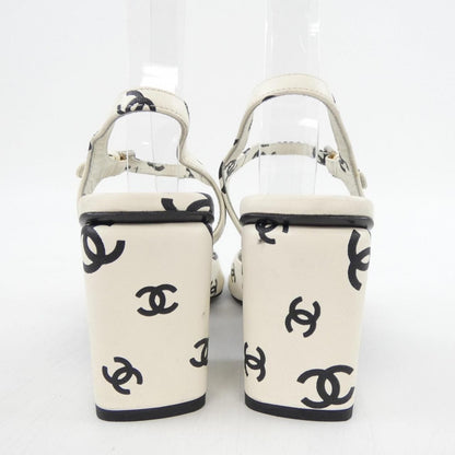 Chanel Sandals Lambskin Black — view 5