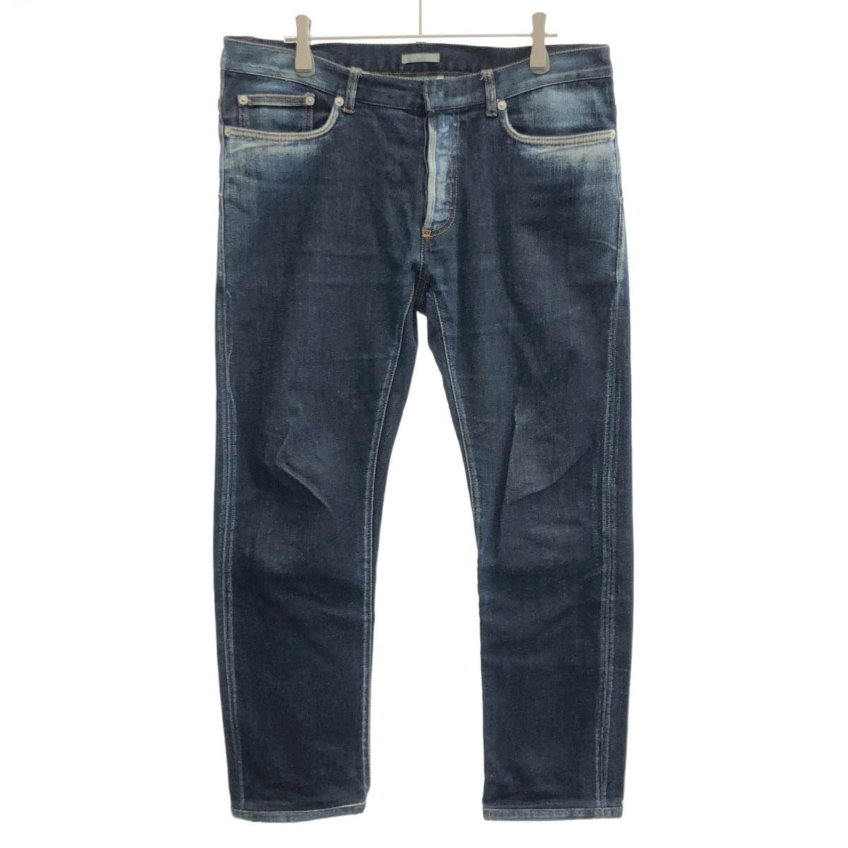 Dior Washed Slim Stretch Denim Pants Indigo 32