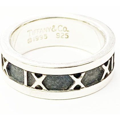 Tiffany & Co Atlas Ring No 7.5 Silver Aa