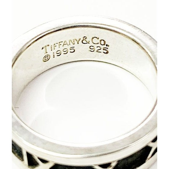 Tiffany & Co Atlas Ring No 7.5 Silver Aa — view 5