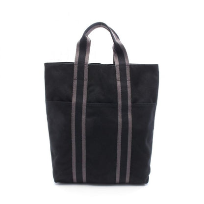 Hermes Tote Bag Fourre Tout Cabas Black Gray Canvas