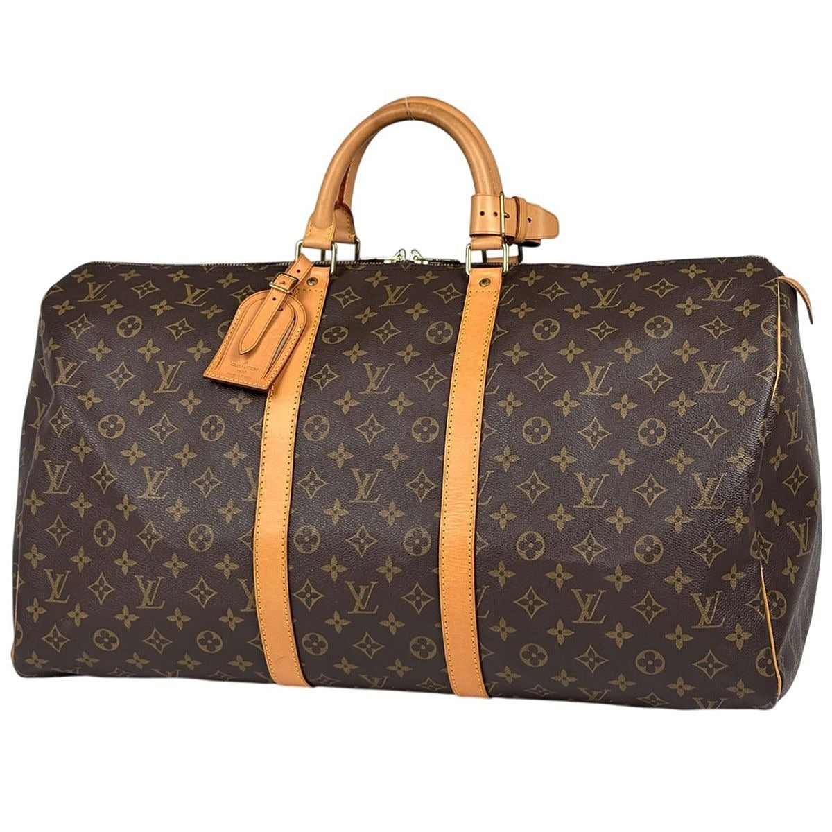 Louis Vuitton Keepall 55 Boston Bag Monogram Brown
