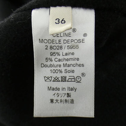 Celine 2 Coat Cashmere Black — view 3