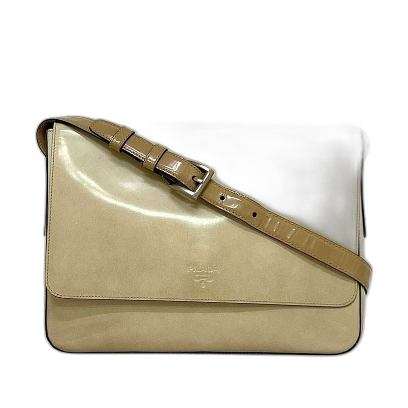 Prada Shoulder Bag Beige Cammello Gradation