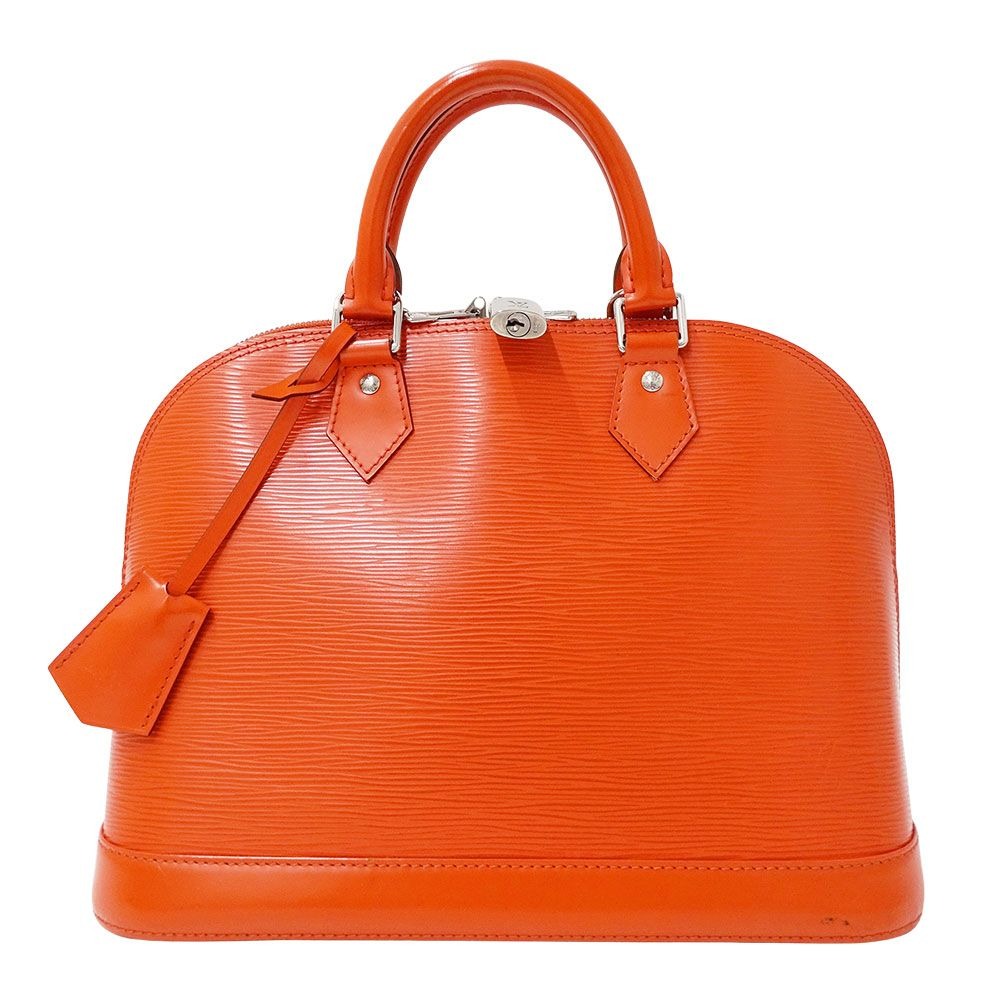 Louis Vuitton Bag Handbag Epi Leather Alma PM Piment Orange Handheld Vivid