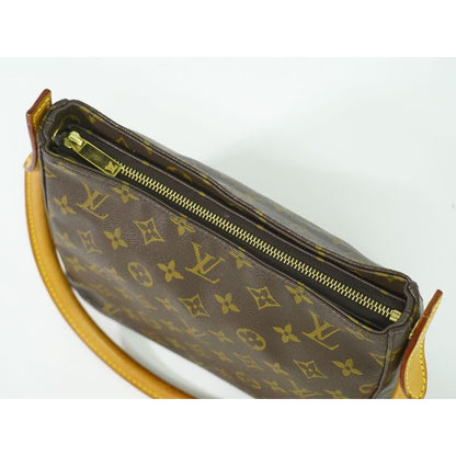 Louis Vuitton Looping MM Monogram Shoulder Bag Handbag Brown — view 5