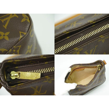 Louis Vuitton Looping MM Monogram Shoulder Bag Handbag Brown — view 7