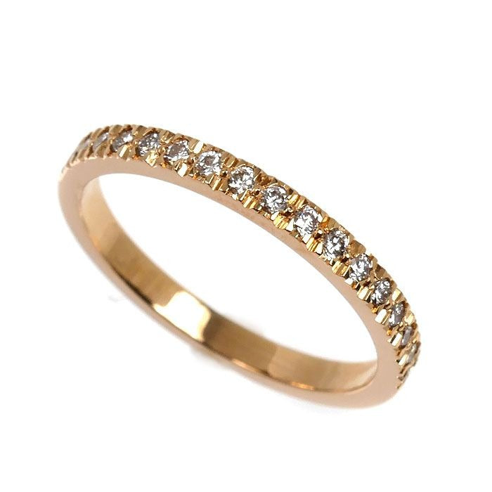 Tiffany & Co 18k Pink Gold Half Eternity Ring Diamond