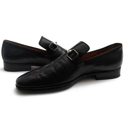 Gucci Bit Loafer Shoes Men Leather Black Bamboo Horsebit — view 3