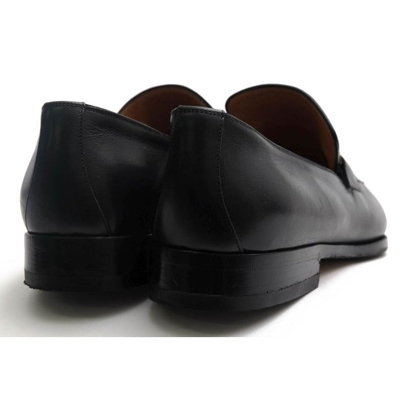 Gucci Bit Loafer Shoes Men Leather Black Bamboo Horsebit — view 4