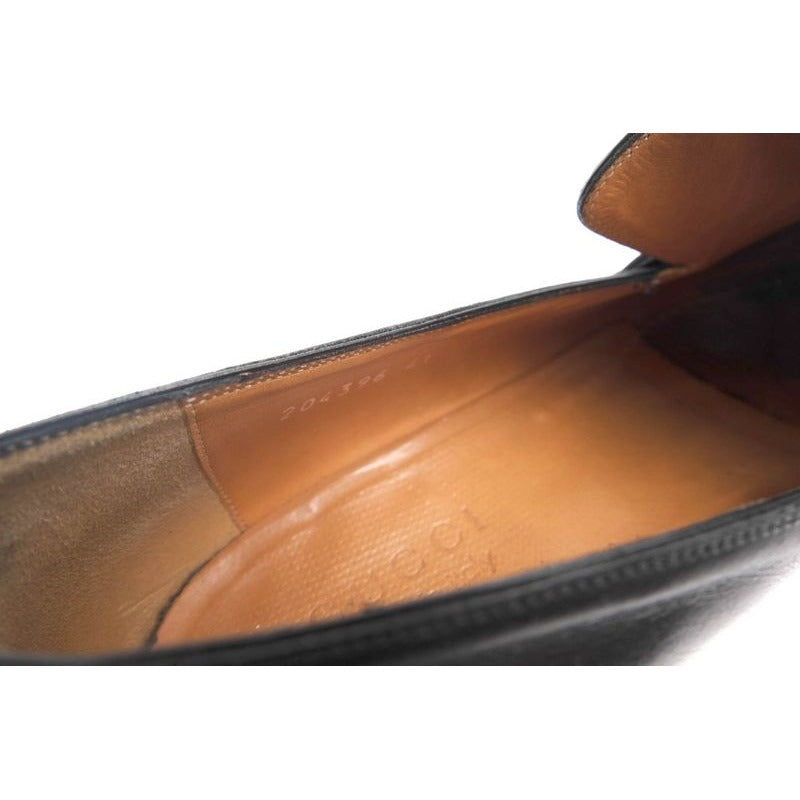 Gucci Bit Loafer Shoes Men Leather Black Bamboo Horsebit — view 8