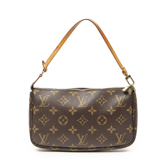 Louis Vuitton Pochette Brown Monogram Canvas Shoulder Bag