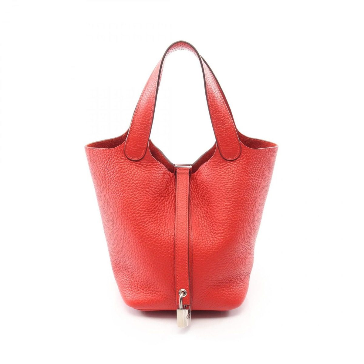 Hermes Handbag Picotin Lock PM Rouge Tomato Leather