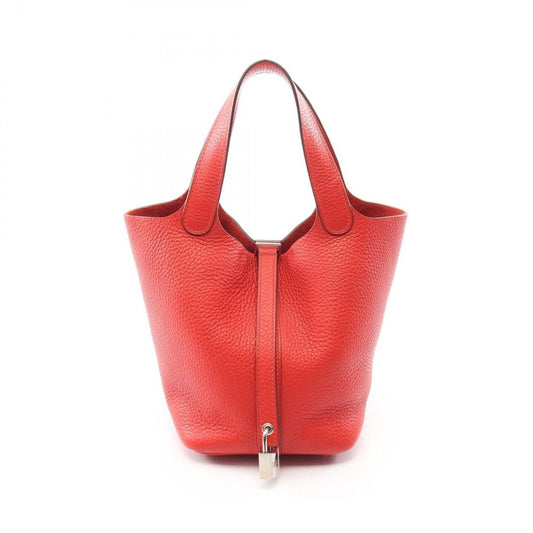 Hermes Handbag Picotin Lock PM Rouge Tomato Leather