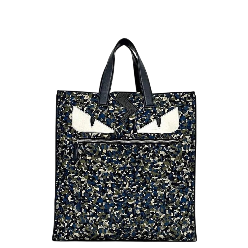Fendi Tote Bag Navy 5WH 168 3355 Monster