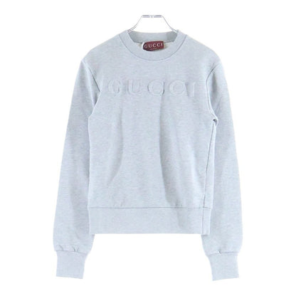 Gucci Logo Sweatshirt Trainer Gray Cotton
