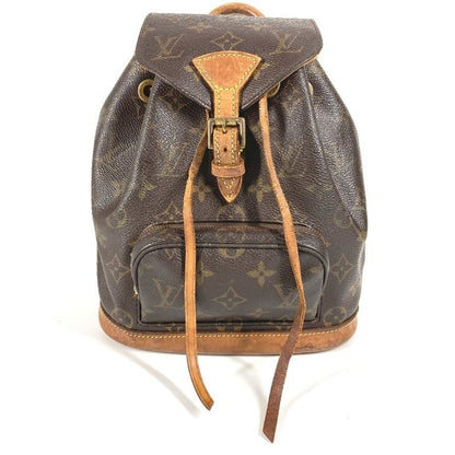 Louis Vuitton Backpack Mini Montsouris Monogram Canvas Brown