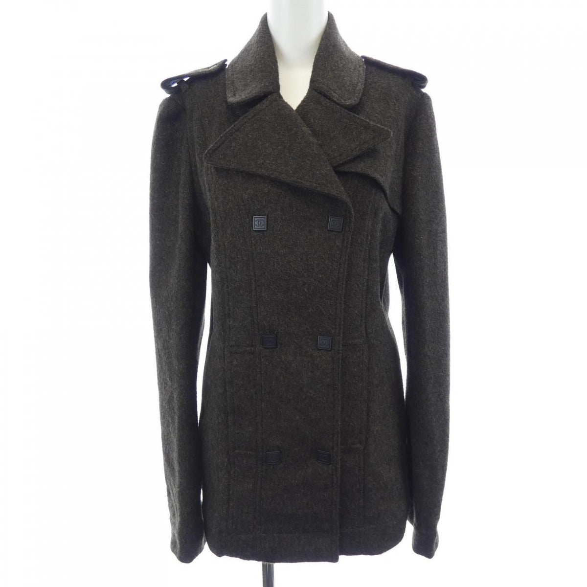 Chanel Vintage Coat Cashmere Brown