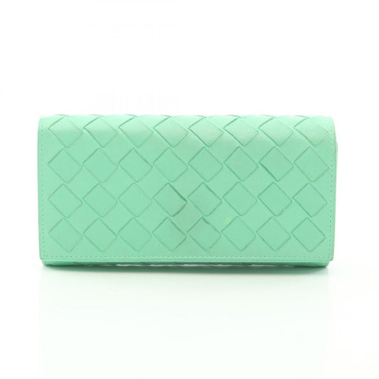 Bottega Veneta Bifold Wallet Intrecciato Leather Flap