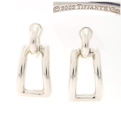 Tiffany & Co Earrings 925 Biscayne Drop Rectangle SV Silver 2002