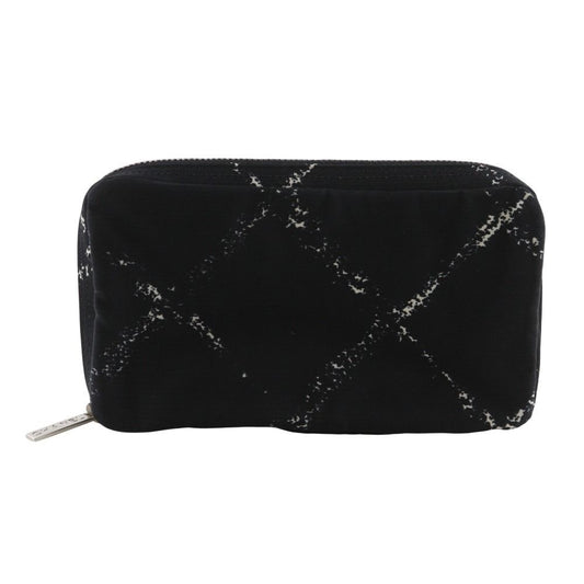 Chanel Travel Line Case Nylon Black Pouch