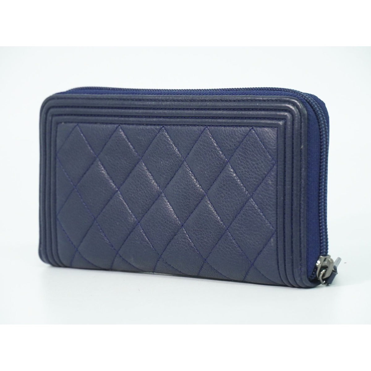 Chanel CC Logo Quilted Zip Around Wallet — view 2