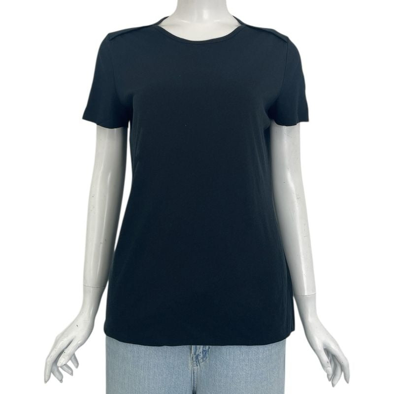 Chanel 09 P T-Shirt Short Sleeves Black Size 42