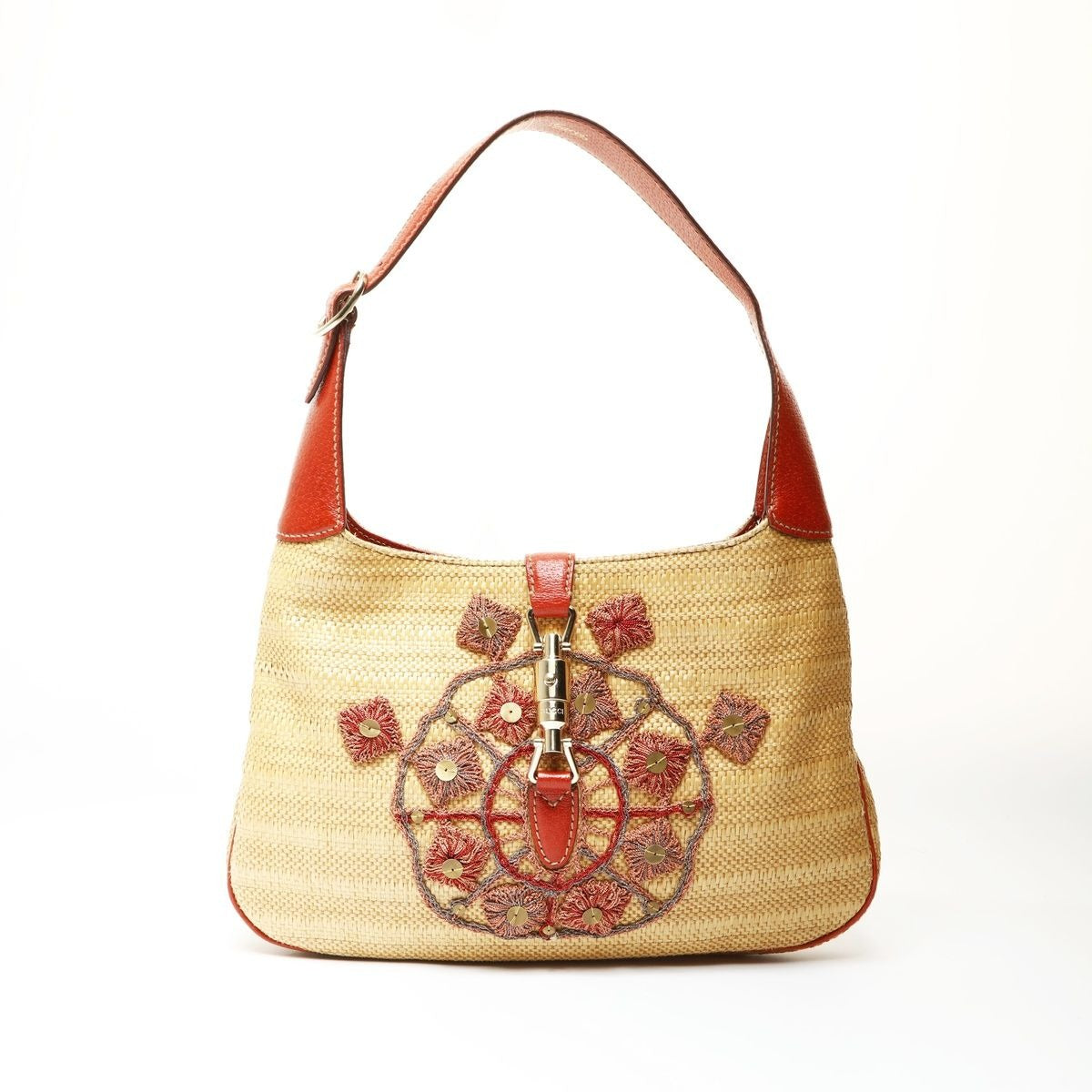 Gucci Shoulder Bag Jackie Straw Raffia