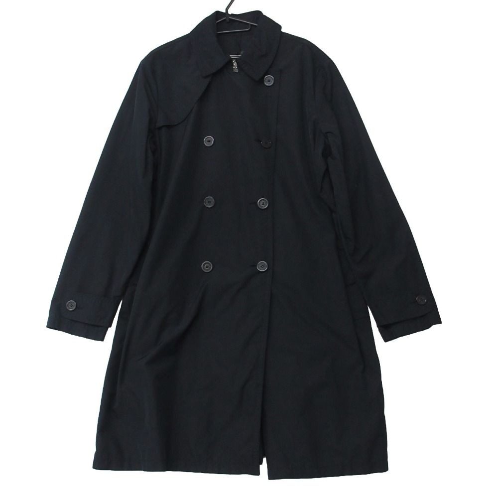 Moncler Trench Coat Nylon Mid Length Dark Navy