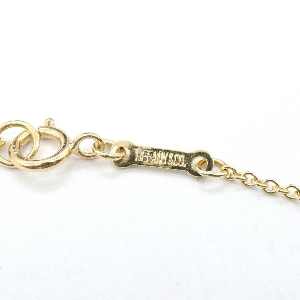 Tiffany & Co. Necklace Double Teardrop Gold — view 3