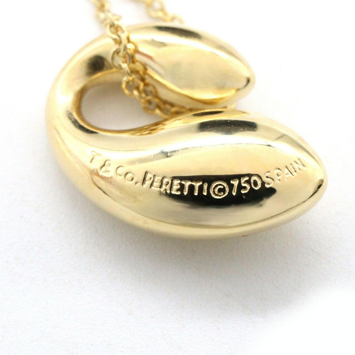 Tiffany & Co. Necklace Double Teardrop Gold — view 5