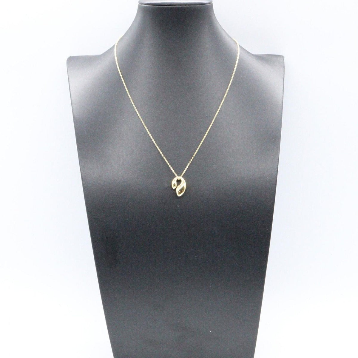 Tiffany & Co. Necklace Double Teardrop Gold — view 6