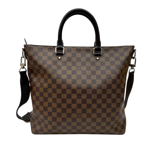 Louis Vuitton Leather Jake Tote Damier Bag