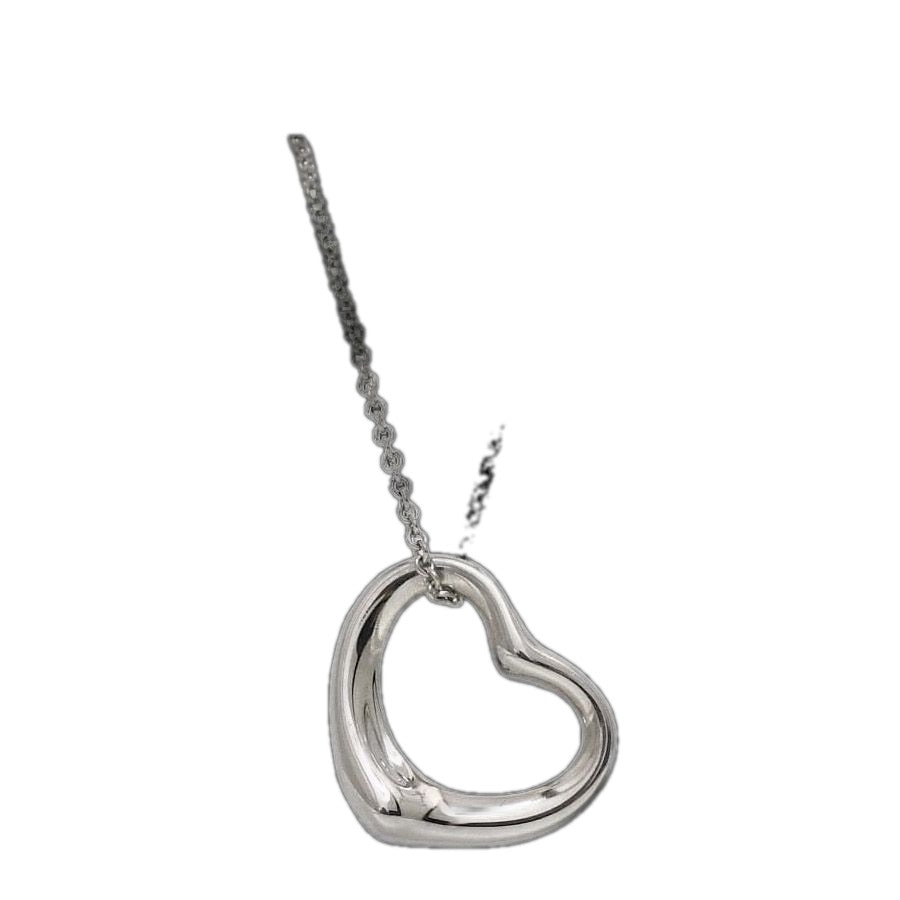 Tiffany & Co Open Heart Necklace Silver Elsa Peretti