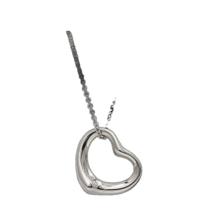 Tiffany & Co Open Heart Necklace Silver Elsa Peretti