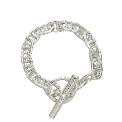 Hermes Bracelet Chaine D'ancre MM 14 Frames Silver Ag