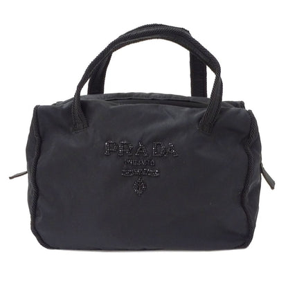 Prada Bag Handbag Tessuto Nylon Beads Black Going Out Adult Simple