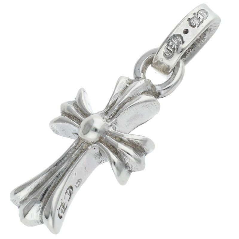 Chrome Hearts Crs Bbyfat Baby Fat Charm Silver Necklace Top