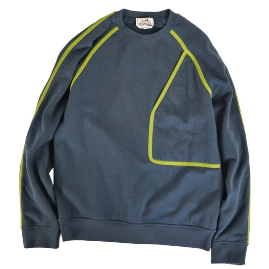 Hermes Sweatshirt Trainer Cotton Top Sneaker Turquoise Green