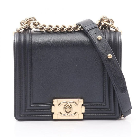 Chanel Shoulder Bag As3018 Navy Leather Chain