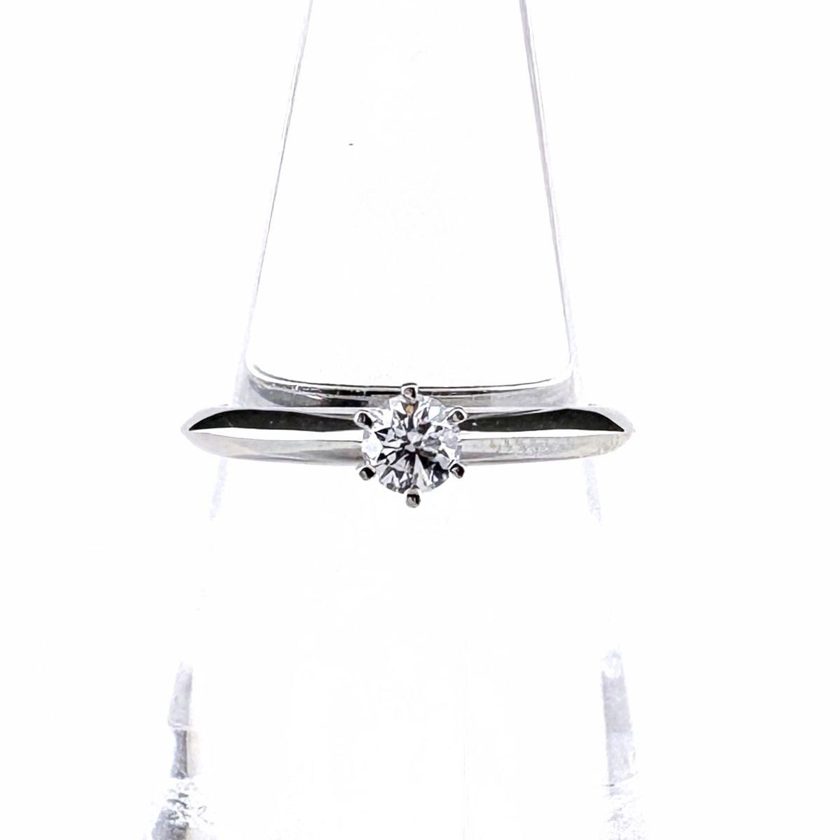 Tiffany & Co Solitaire Ring Platinum Diamond