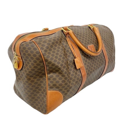 Celine Boston Bag Macadam Brown Gold — view 2