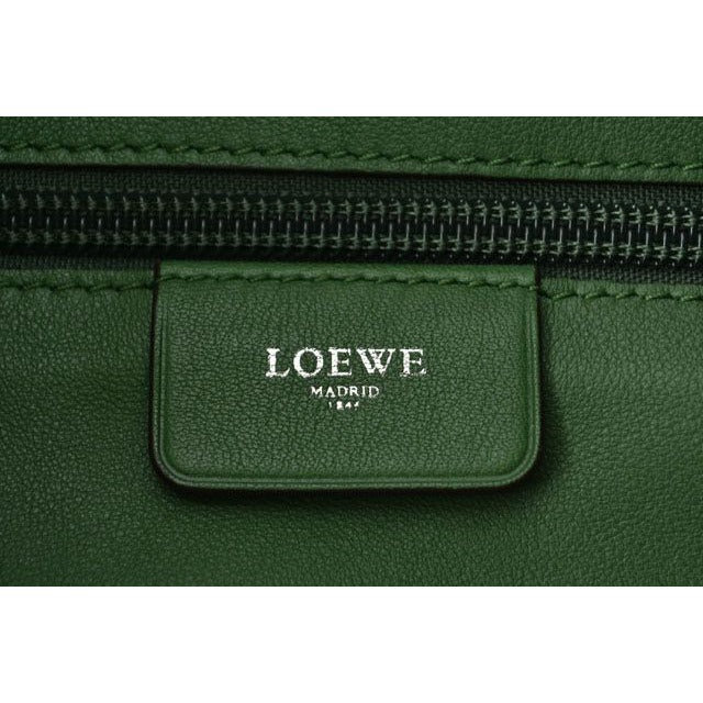 Loewe Shoulder Bag Shopper Tote A4 Compartment Anagram Leather Dark — view 4