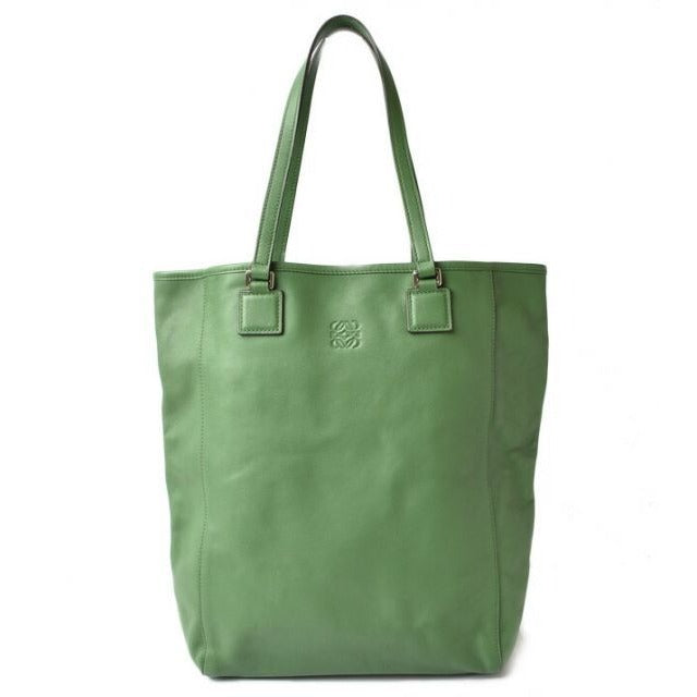 Loewe Shoulder Bag Shopper Tote A4 Compartment Anagram Leather Dark