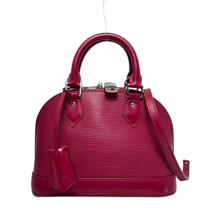 Louis Vuitton Alma BB Fuchsia Leather Handbag