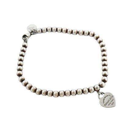 Tiffany & Co Bracelet Return to Heart 925 Sterling Silver Blue — view 2